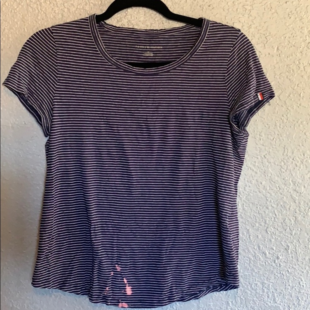 Tommy Hilfiger Striped Cotton Tee